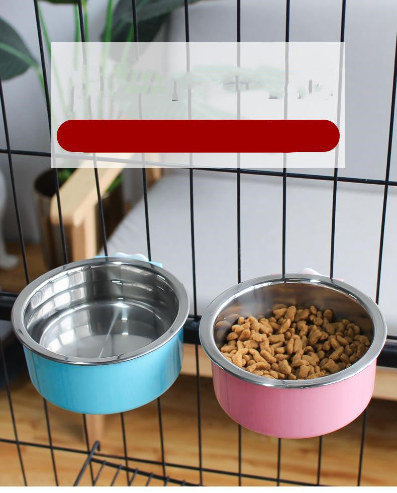 Bol Fixe Anti-Renversement en Inox – Repas Stable & Sans Dégâts 🐾🥣