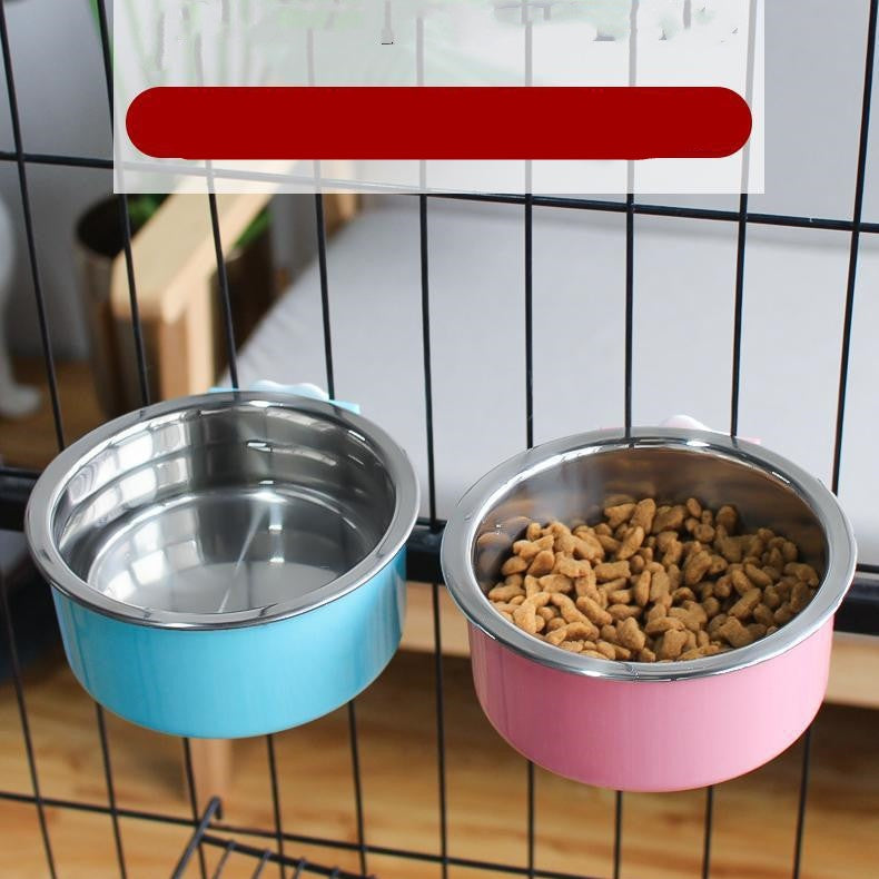 Bol Fixe Anti-Renversement en Inox – Repas Stable & Sans Dégâts 🐾🥣