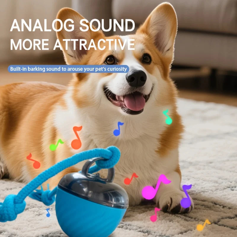 Balle Intelligente Interactive – Mouvement, Son & Jeu Dynamique ⚡🐶💛