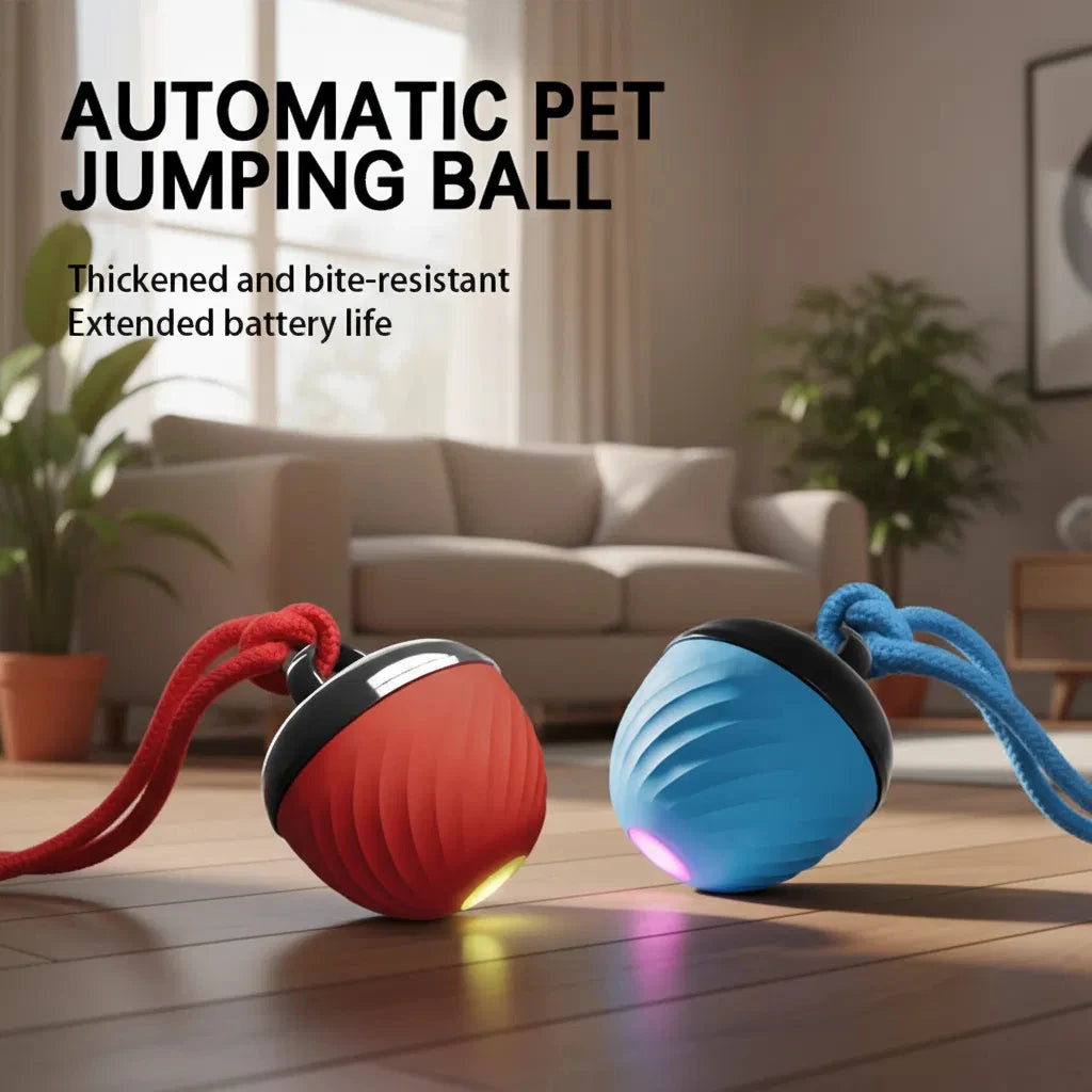 Balle Intelligente Interactive – Mouvement, Son & Jeu Dynamique ⚡🐶💛