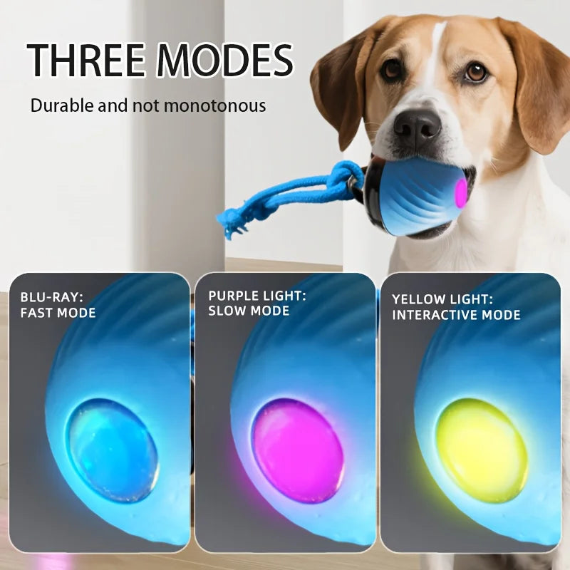 Balle Intelligente Interactive – Mouvement, Son & Jeu Dynamique ⚡🐶💛