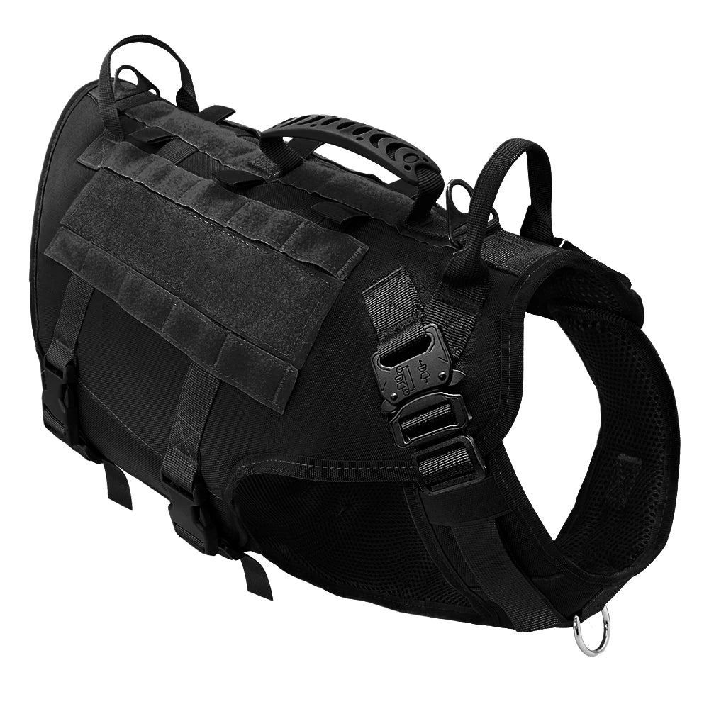 Pro Tactical Molle Harness – Ultimate Control & Military Style 🐶💪💛