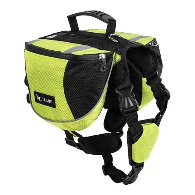 Comfort+ Adventure Backpack for Dogs – Large Capacity, Breathable & Ultra-Secure 🐶🎒💛