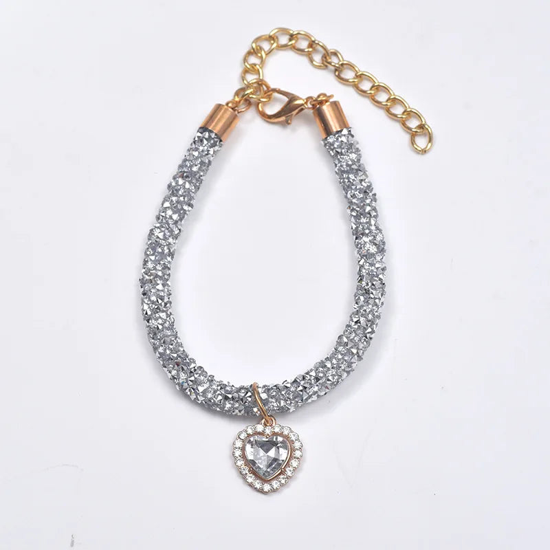 Luxury Crystal Collar – Elegance & Love 💎🐶💛