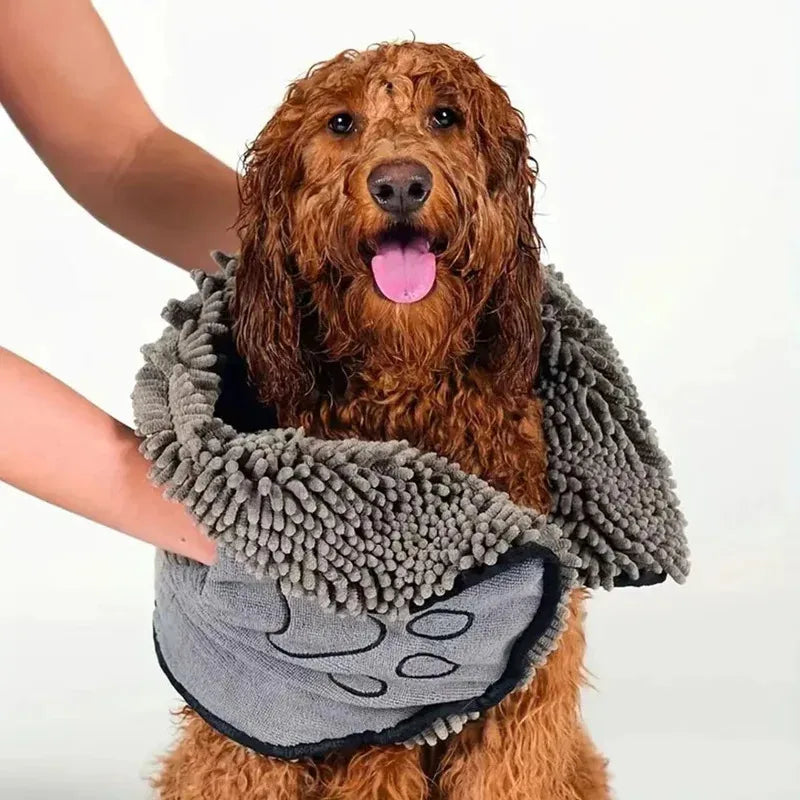 | Serviette Ultra Absorbante Séchage Rapide – Douceur & Confort Après Bain 🐶💛