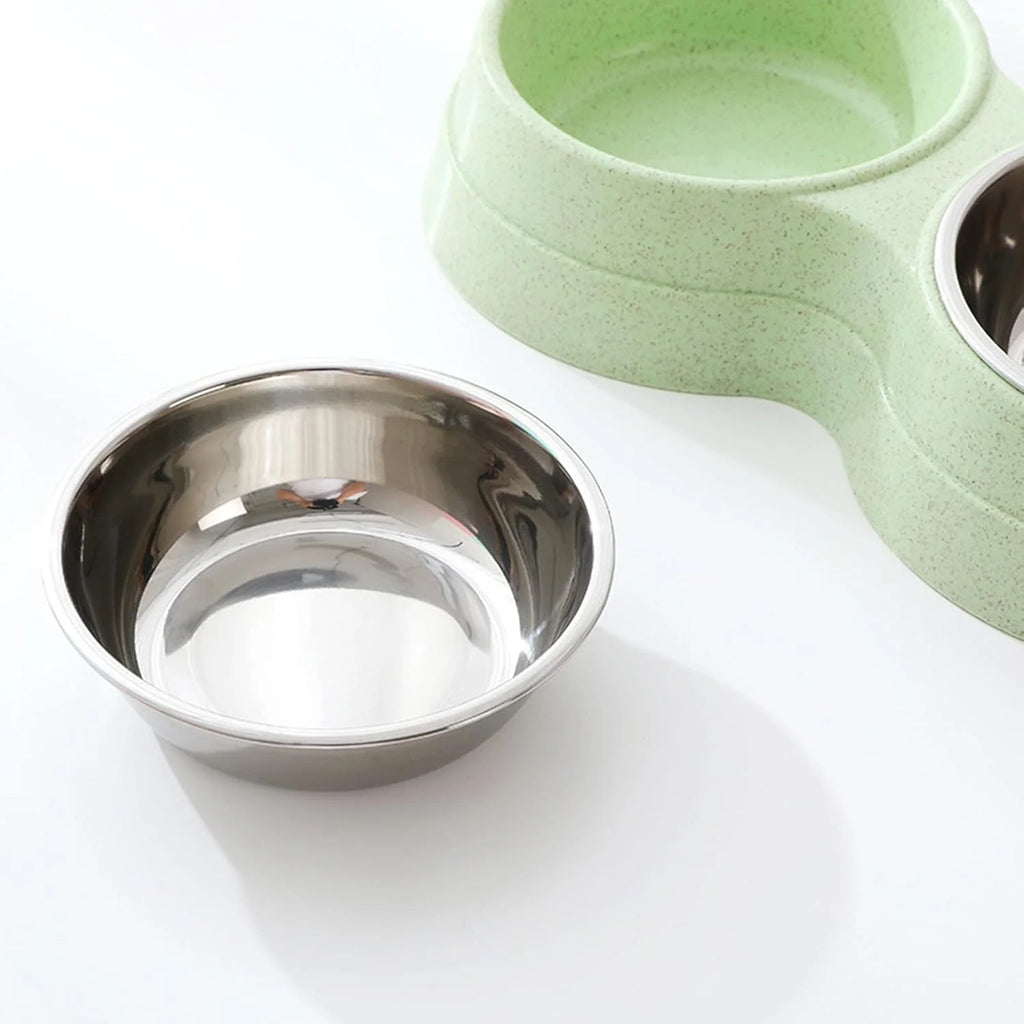 Double Bol Inox – Repas & Eau en Toute Simplicité 🥣💧🐶💛