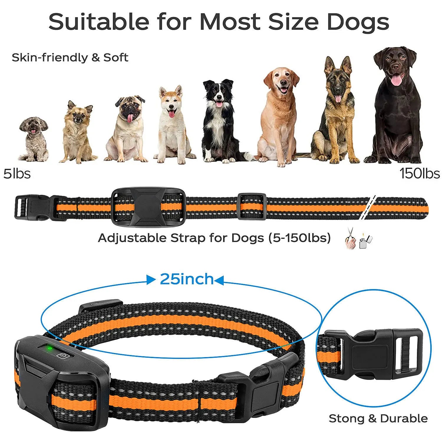 Long-Range Training Collar – Remote Control & Gentle Education 📡🐶💛
