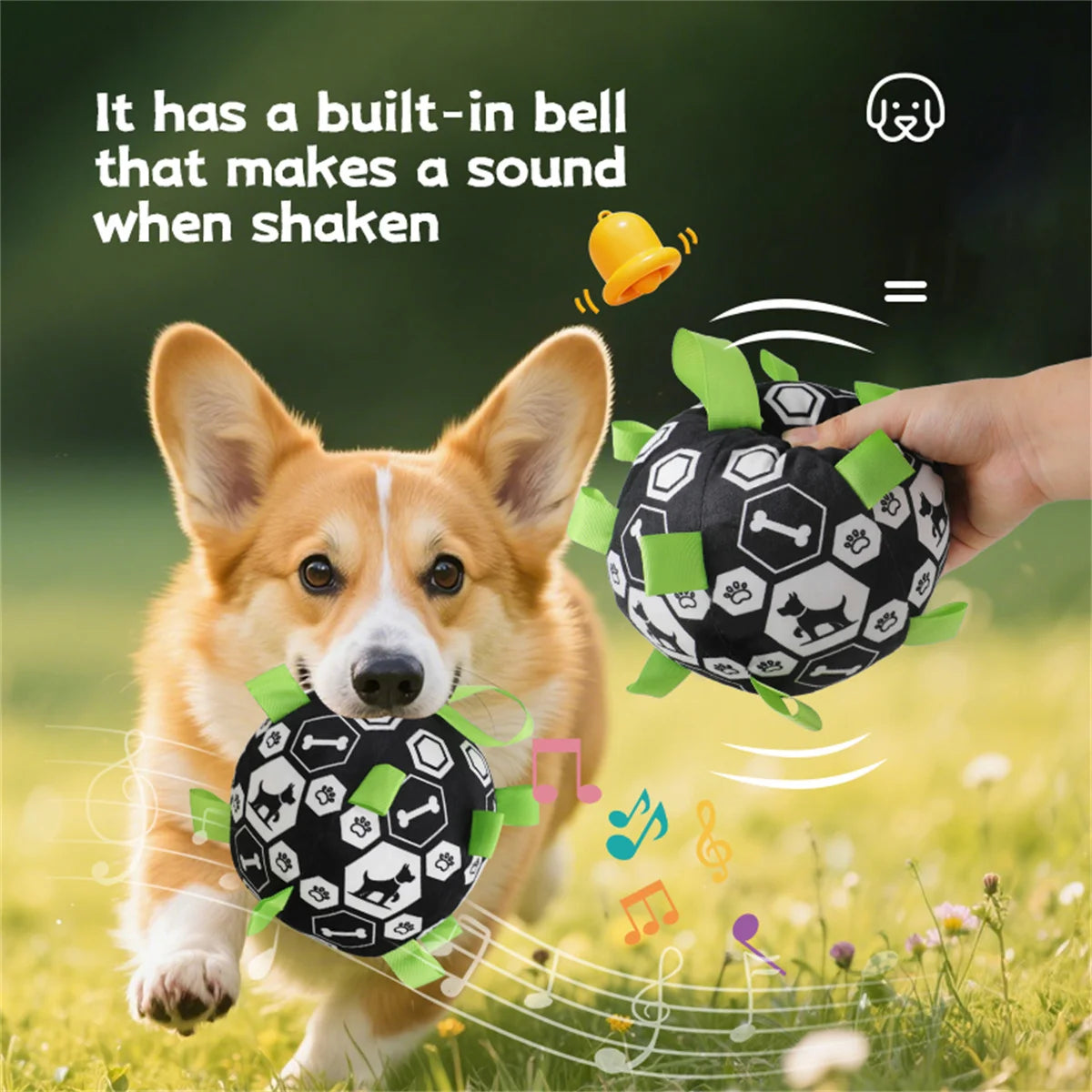 Interactive Bell Ball – Play & Stimulation 🔔🐶💛