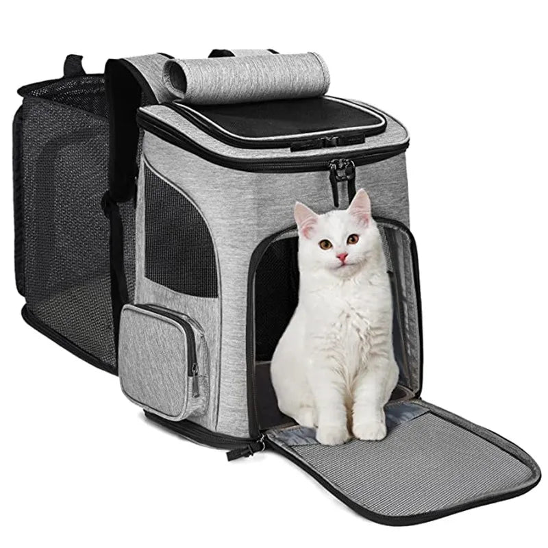 Sac Extensible Confort+ – Espace XL & Transport Respirant 🐶🐱💛