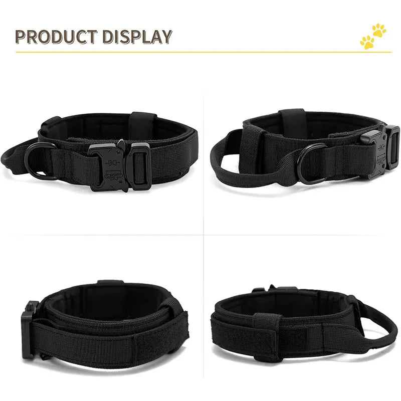 Collier Tactique Sport en Nylon – Contrôle & Résistance Optimale 🐕💪