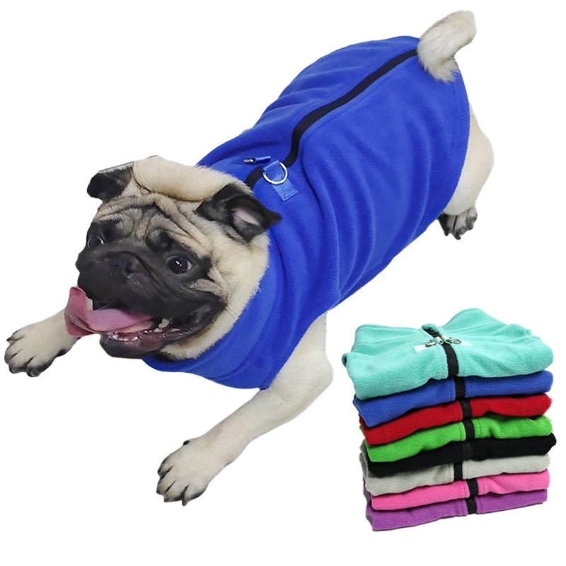 Zip Fleece Coat – Quick Warmth & Winter Comfort ❄️🐶💛