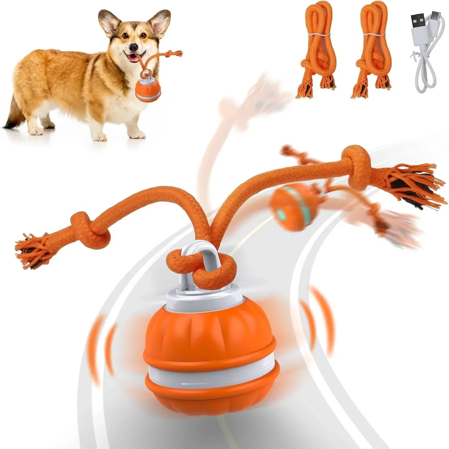 Balle Interactive Intelligente – Jeu Automatique & Anti-Ennui 🐶⚡