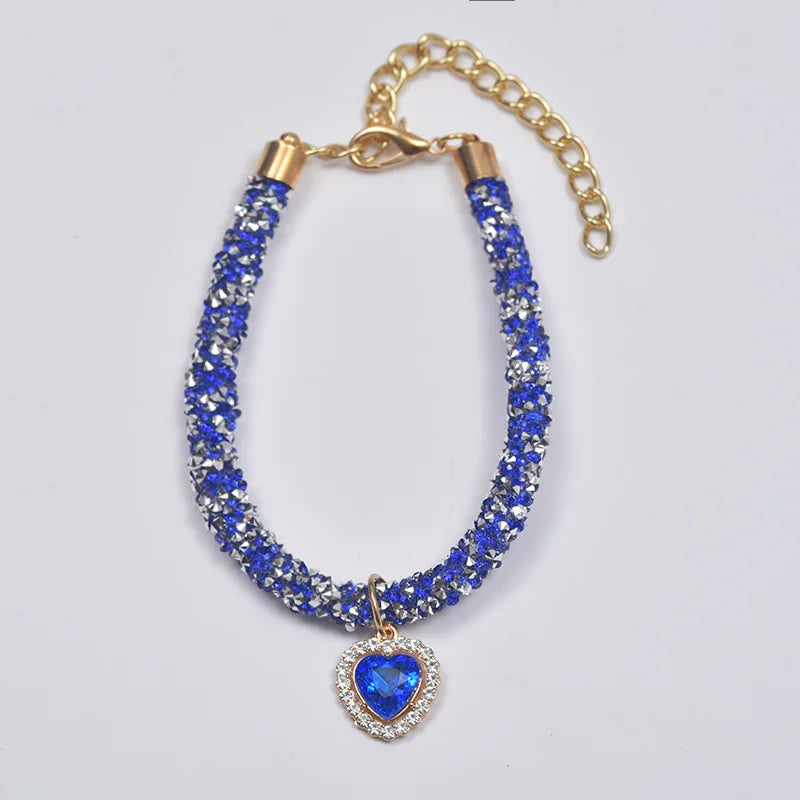Luxury Crystal Collar – Elegance & Love 💎🐶💛