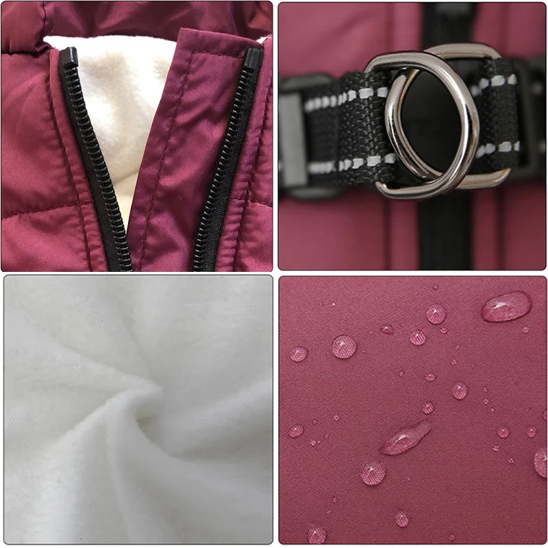 Waterproof Winter Dog Coat – Warmth & Protection with Integrated Harness