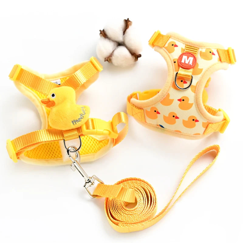 Elephant Cartoon Harness – Comfort & Adorable Style 🐶🐘💛