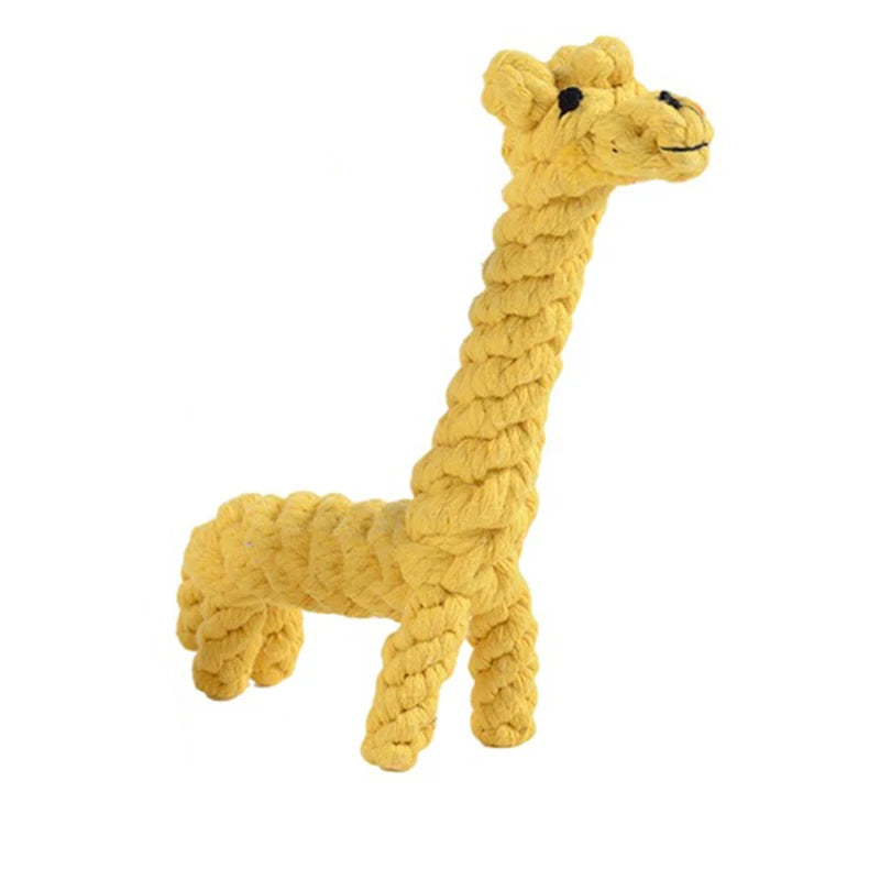 Cartoon Rope Toy – Durable & Interactive Play 🪢🐶💛
