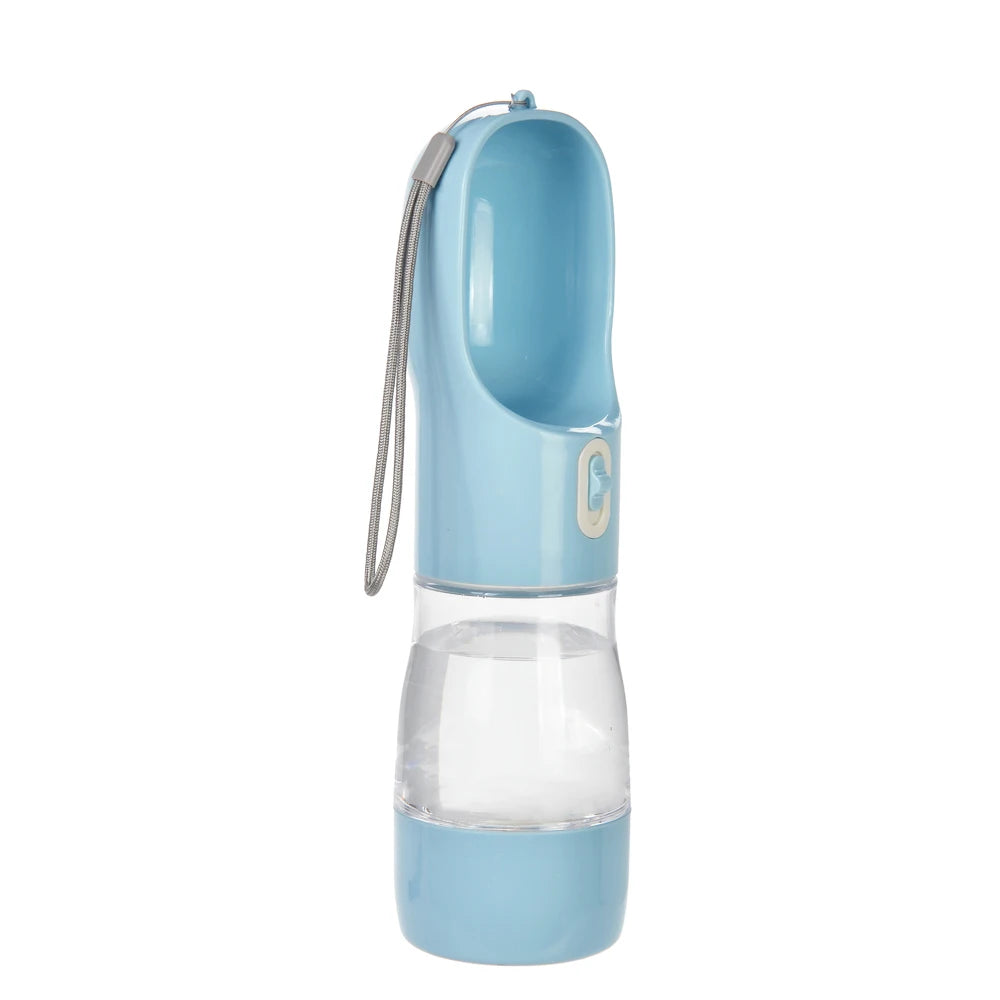 Compact 2-in-1 Bottle – Leak-Proof Water & Food for Walks 🐶💛