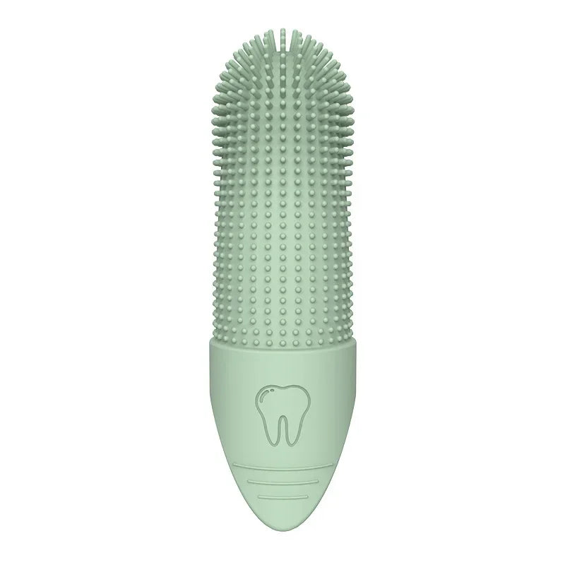 Brosse à Dents Doigt 360° – Hygiène & Haleine Fraîche 🐶🦷💛