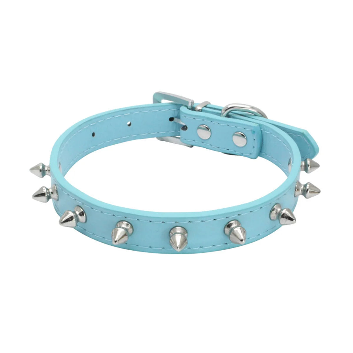 Colorful Studded Collar – Rebellious & Unique Style 😎🐶💛