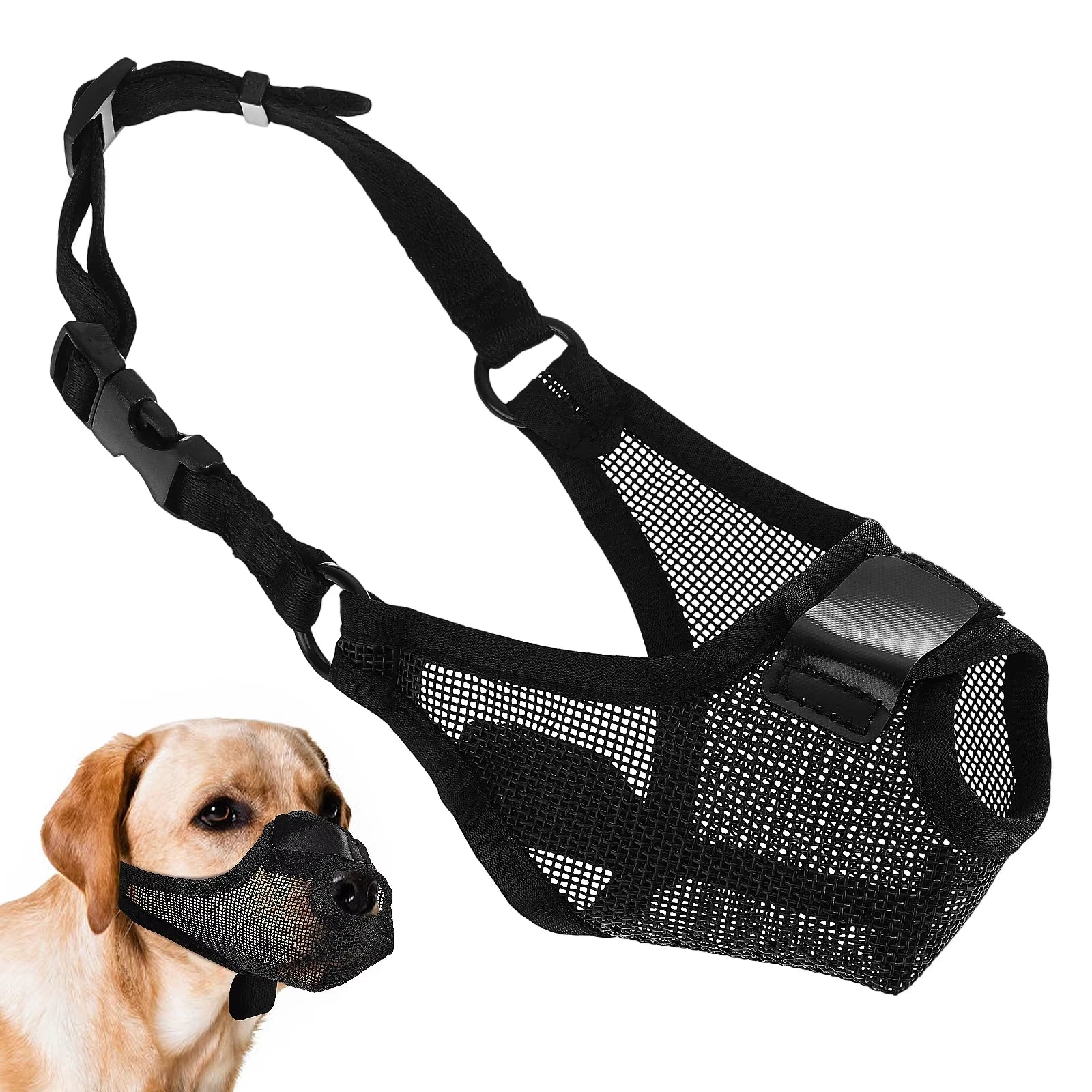 Museau Maille Respirante – Sécurité & Confort Quotidien 🐶🛑