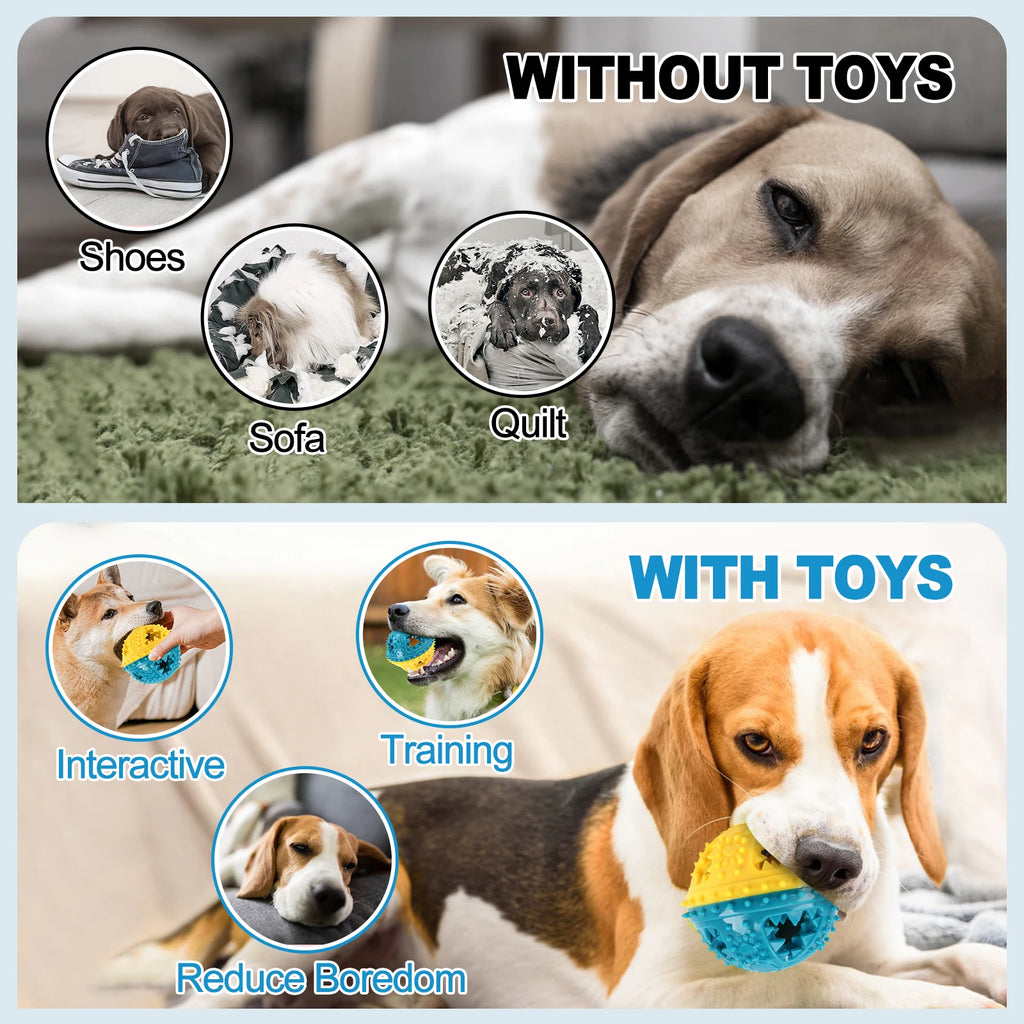 Balle Interactive Distributeur – Jeu Intelligent & Anti-Ennui 🧠🐶💛