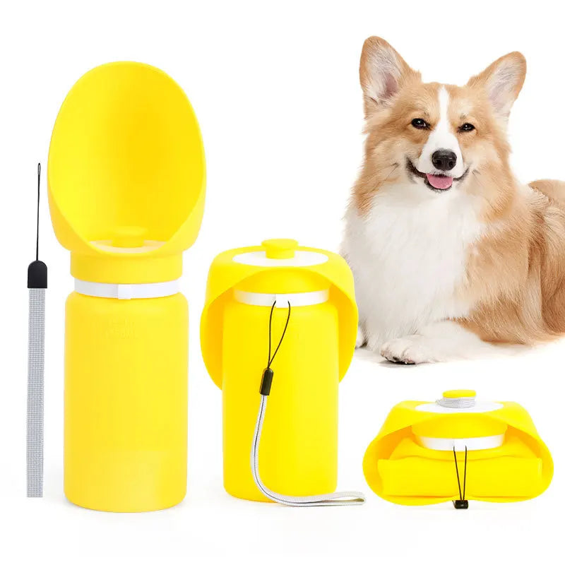 Bouteille Silicone Pliable 550ml – Hydratation Sans Gaspillage 🐶💧