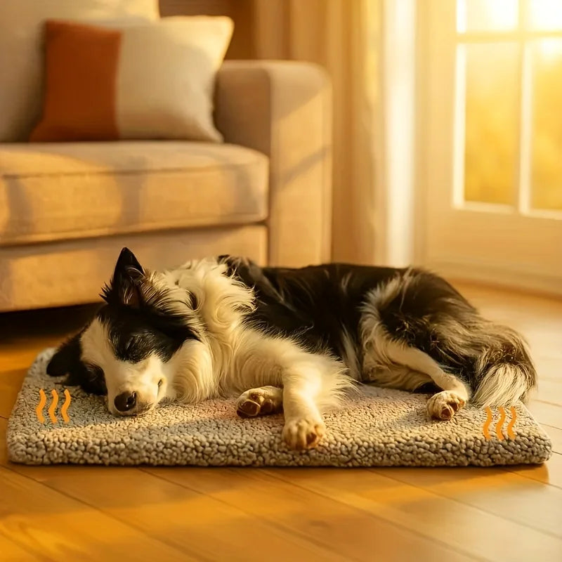 Non-Slip Heated Pet Mat – Comfort & Stability ❄️🐶