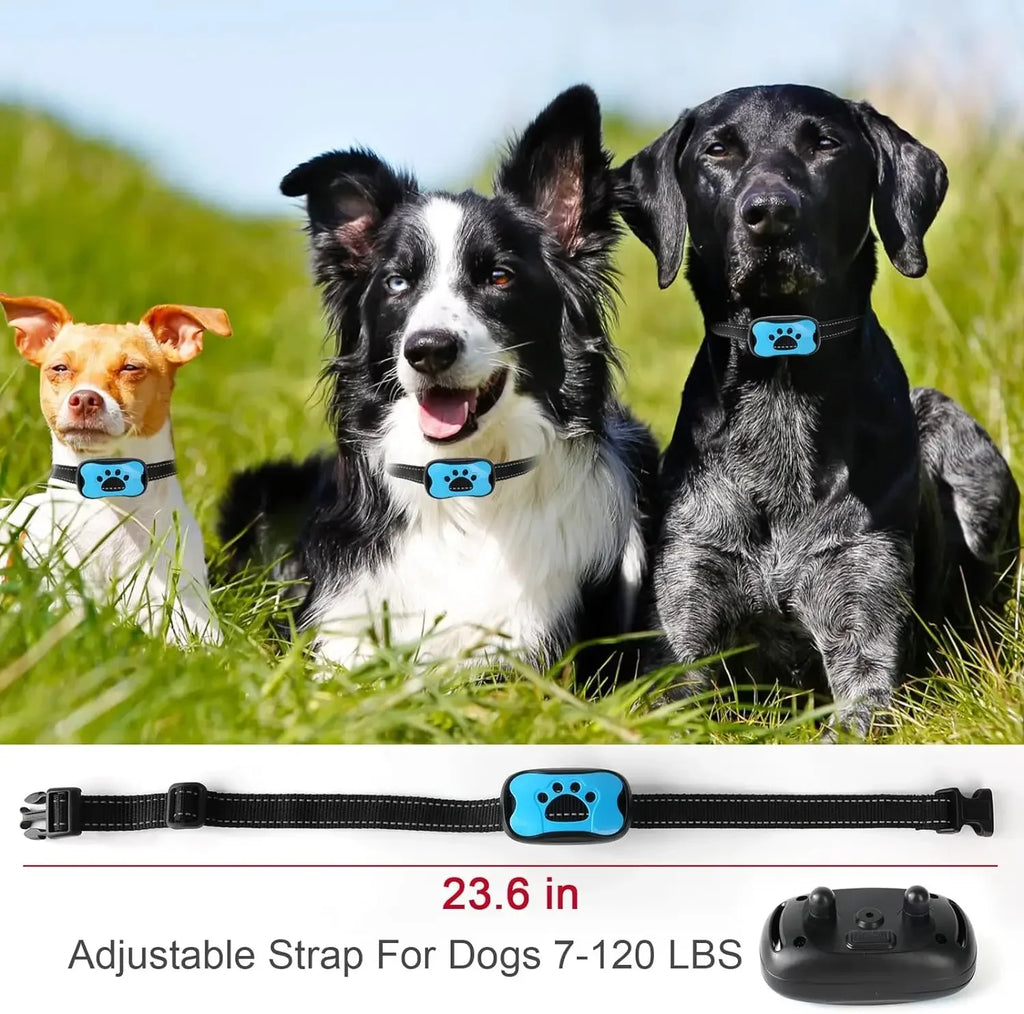 Collier Anti-Aboiement Intelligent – Ultrasons & Vibration Douce 🐶💛