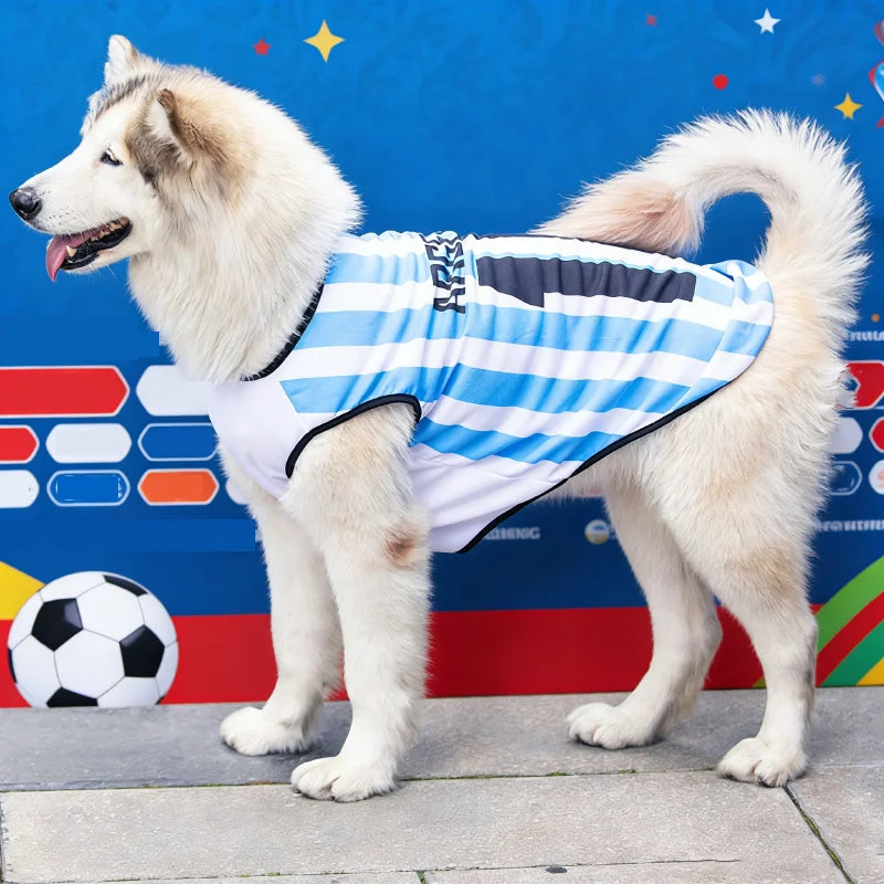 Jersey Respirant Été – Style Sport & Confort Frais ⚽🐶💛
