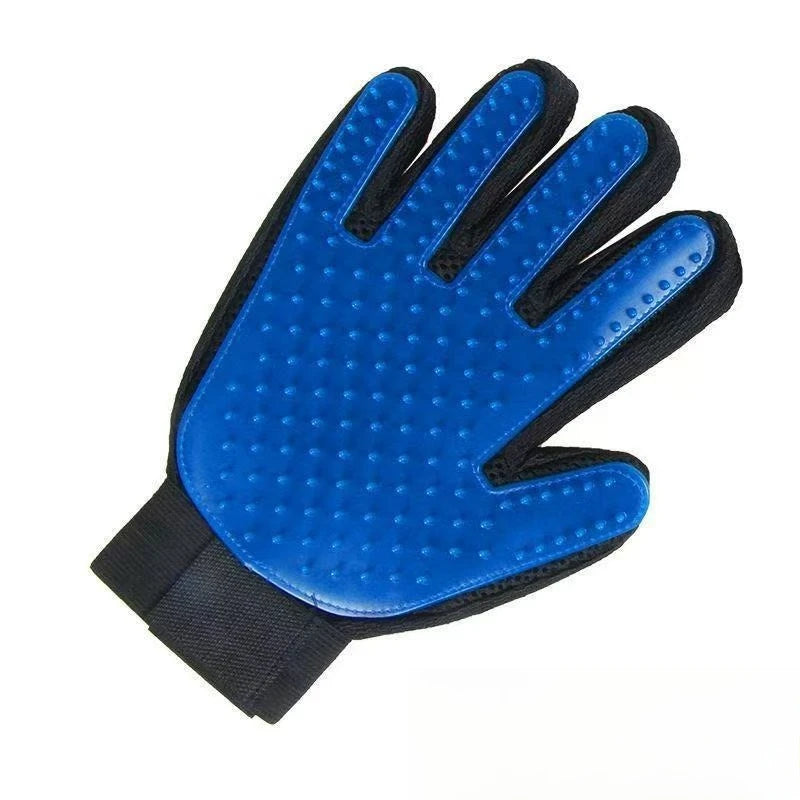 Pet Grooming Kit for Dog Cat Rabbit Fur 2-Sided Grooming Brush Bath Cleaning Glove De-Shedding De-Matting Pet Hair