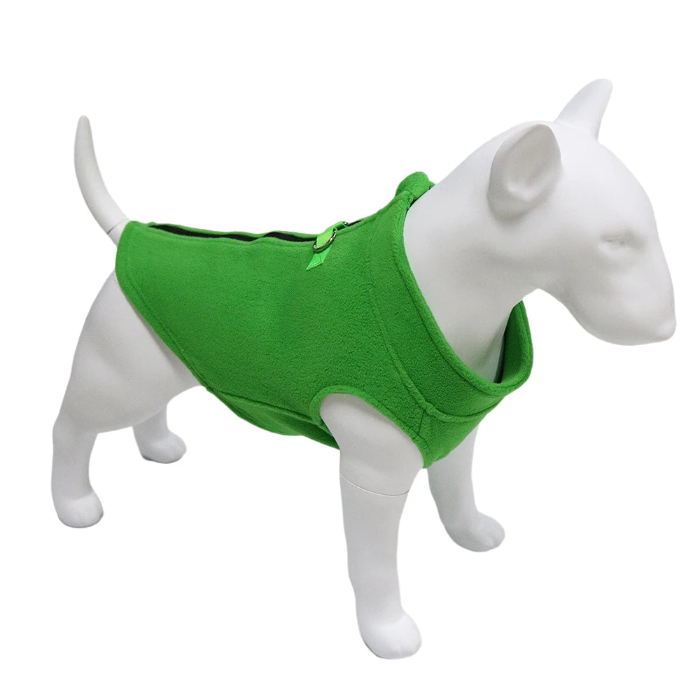 Zip Fleece Coat – Quick Warmth & Winter Comfort ❄️🐶💛