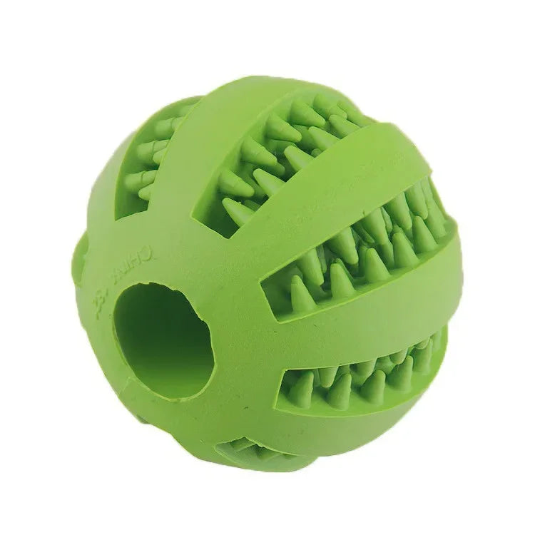 Comfort+ Stress Relief Ball for Dogs – Durable, Teeth Cleaning & Treat Dispenser 🐶🦷💛