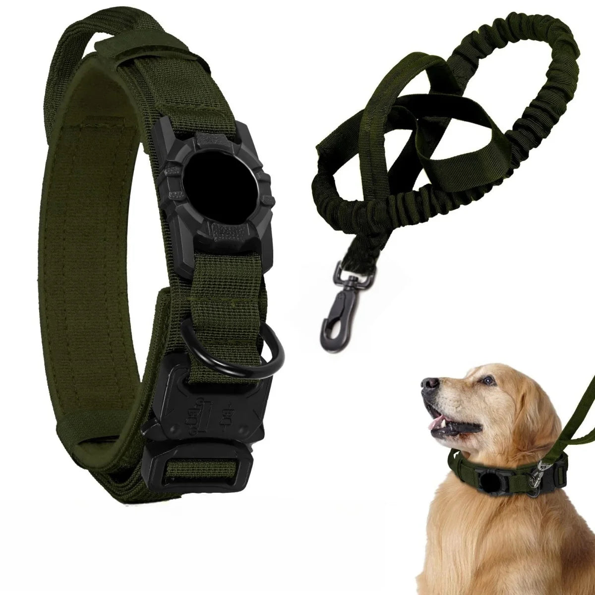 Collier Tactique avec Support AirTag – Contrôle Total & Sécurité Maximale 🐾📍