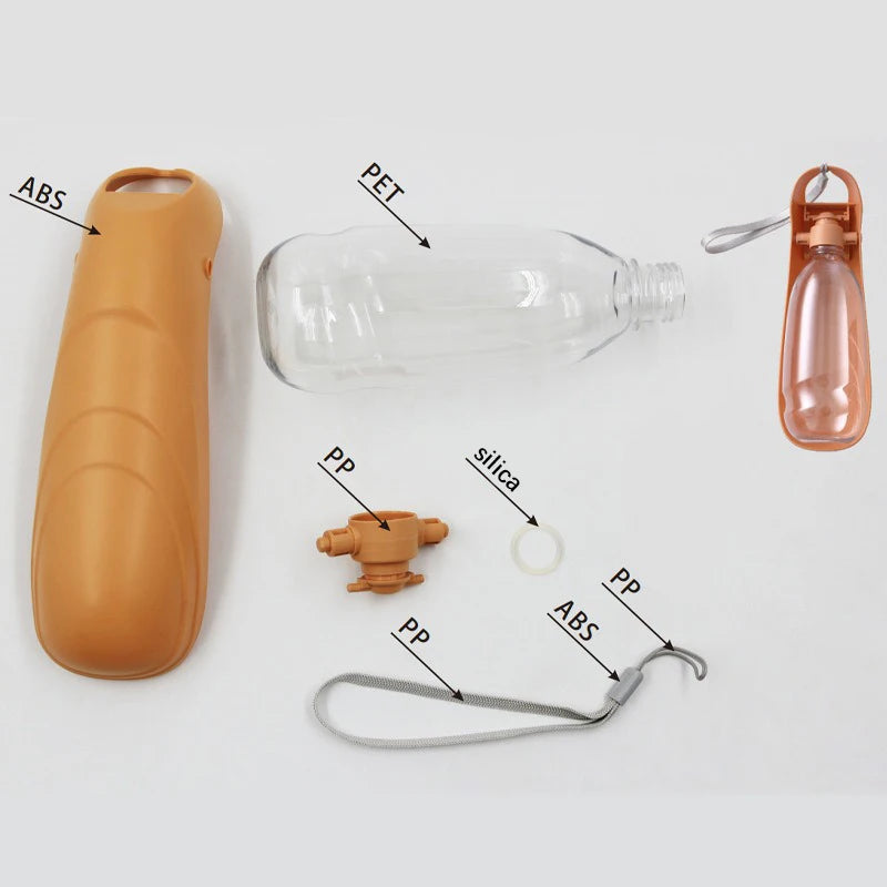 Bouteille Suspendue 550ml – Hydratation Facile en Déplacement 🐶💧