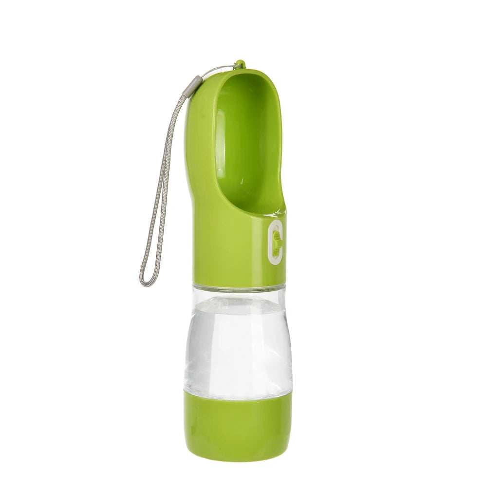 Compact 2-in-1 Bottle – Leak-Proof Water & Food for Walks 🐶💛