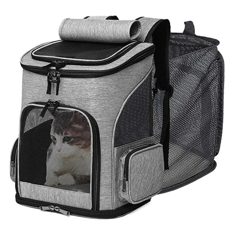Comfort+ Expandable Bag – XL Space & Breathable Transport 🐶🐱💛