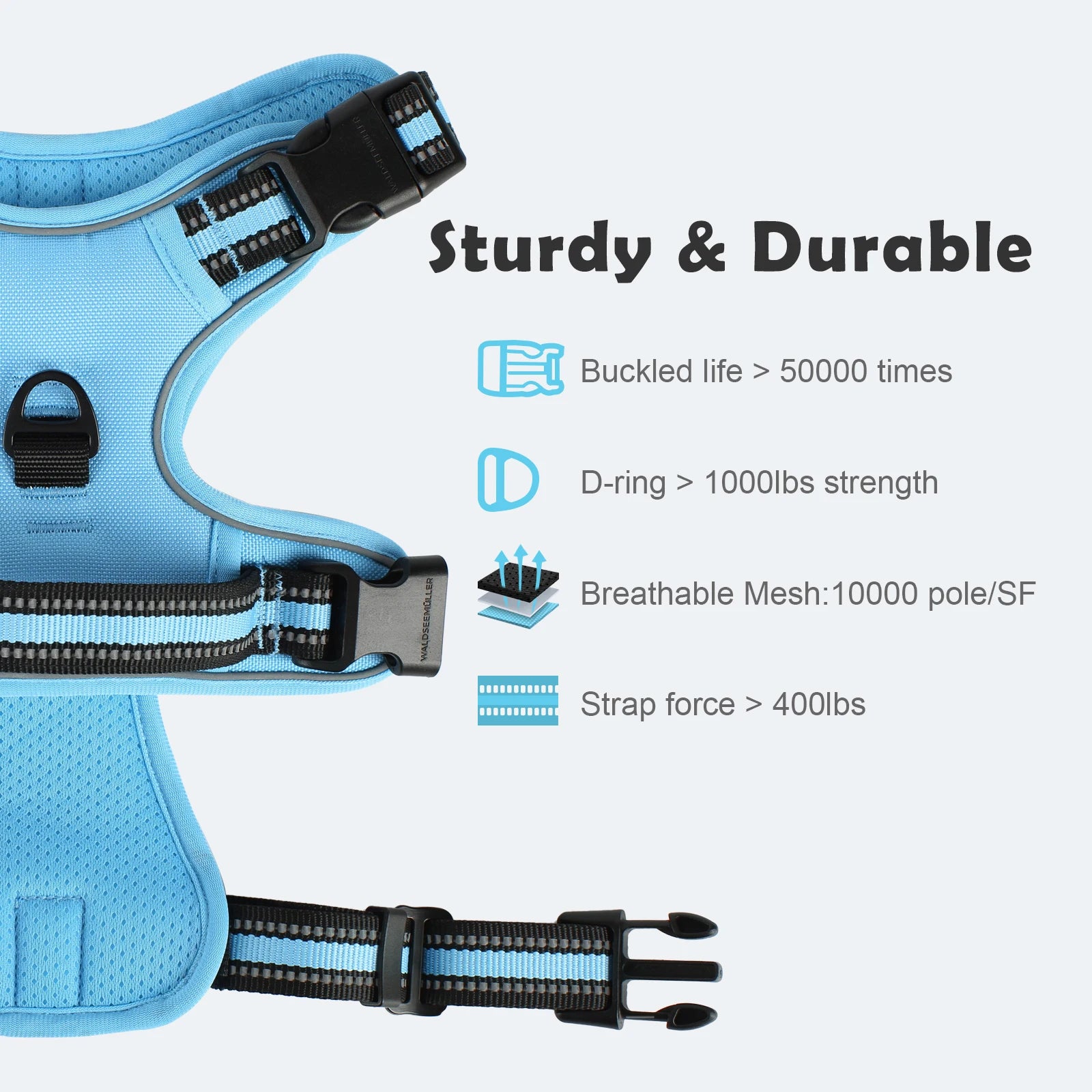 Anti-Pull Harness + 1.5 m Leash – Total Control & Comfort 🐶💛