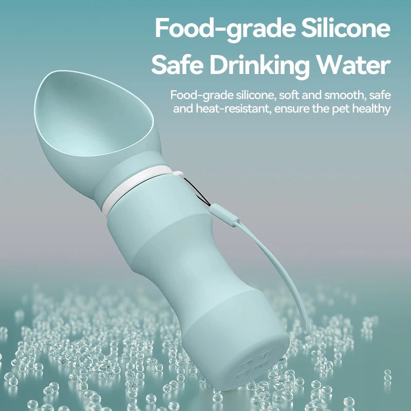 Foldable Silicone Bottle – Leak-Free Hydration 🐶💧