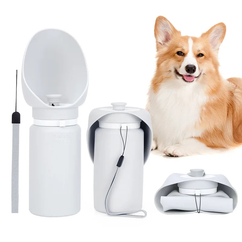Bouteille Silicone Pliable 550ml – Hydratation Sans Gaspillage 🐶💧