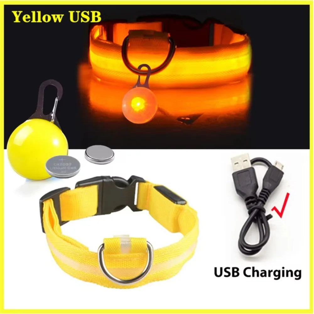 Rechargeable LED Collar – Night Visibility & Safety 🌙✨