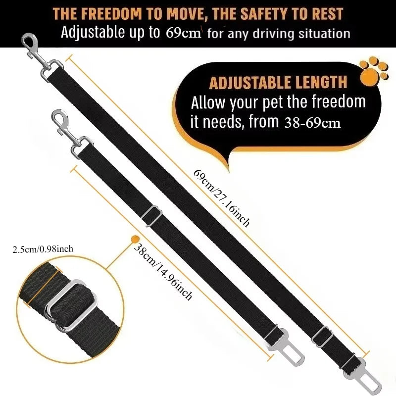 Ceinture de Sécurité Auto – Protection & Confort en Voiture 🚗🐶💛