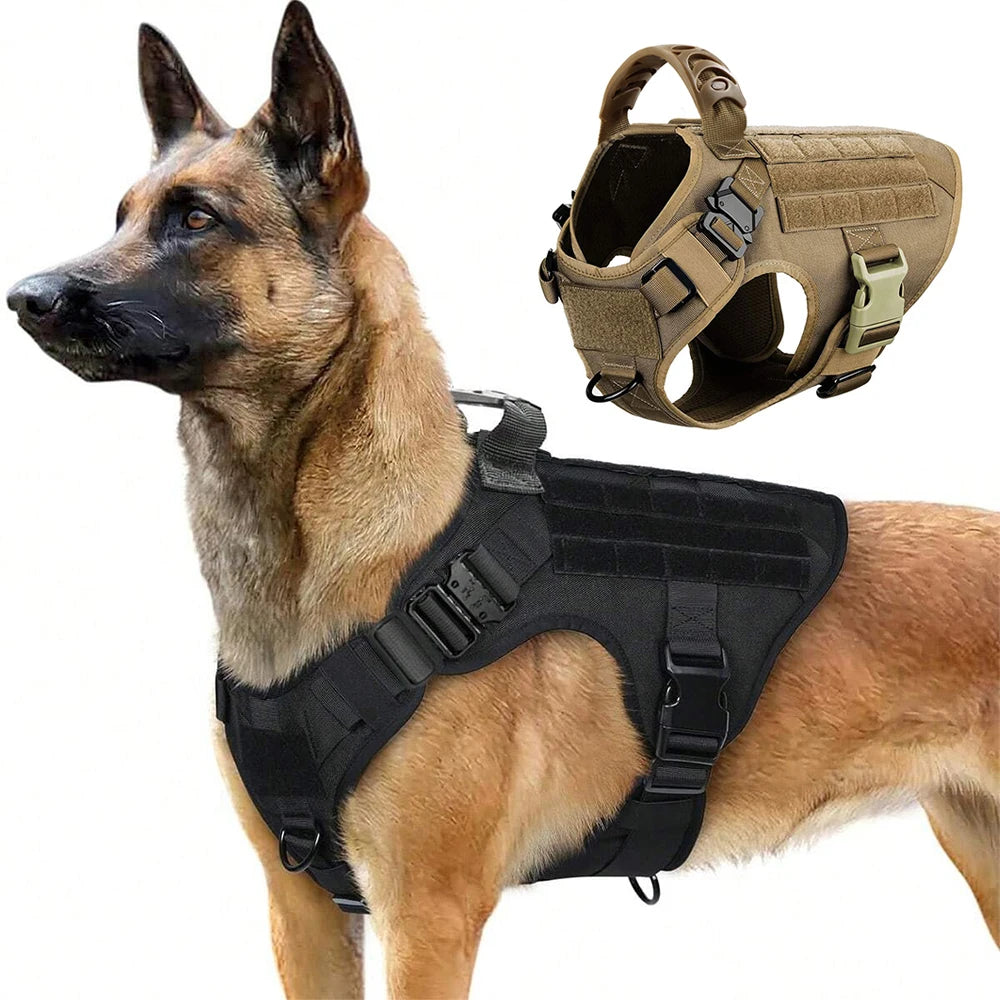 Reinforced Nylon Tactical Harness – Maximum Control & Durability 🐕💪