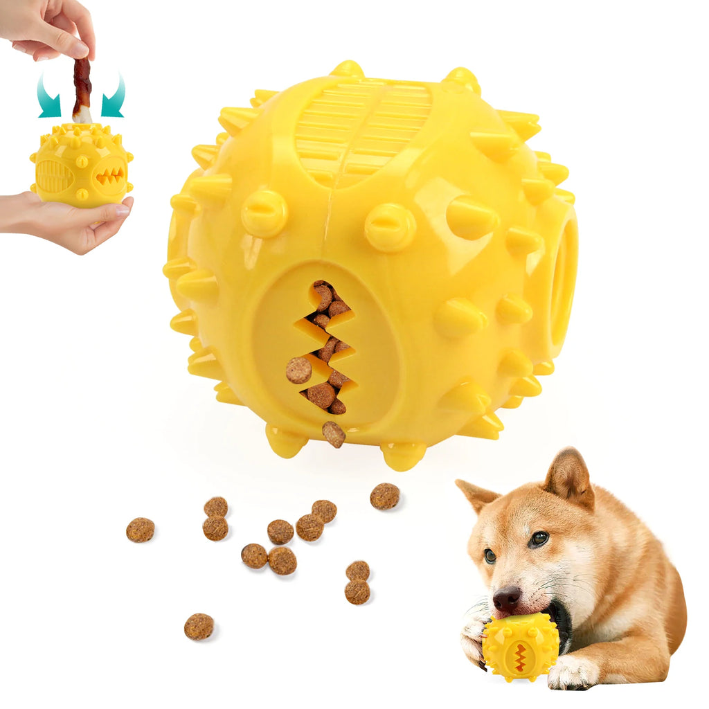 Balle Interactive Distributeur – Jeu Intelligent & Anti-Ennui 🧠🐶💛