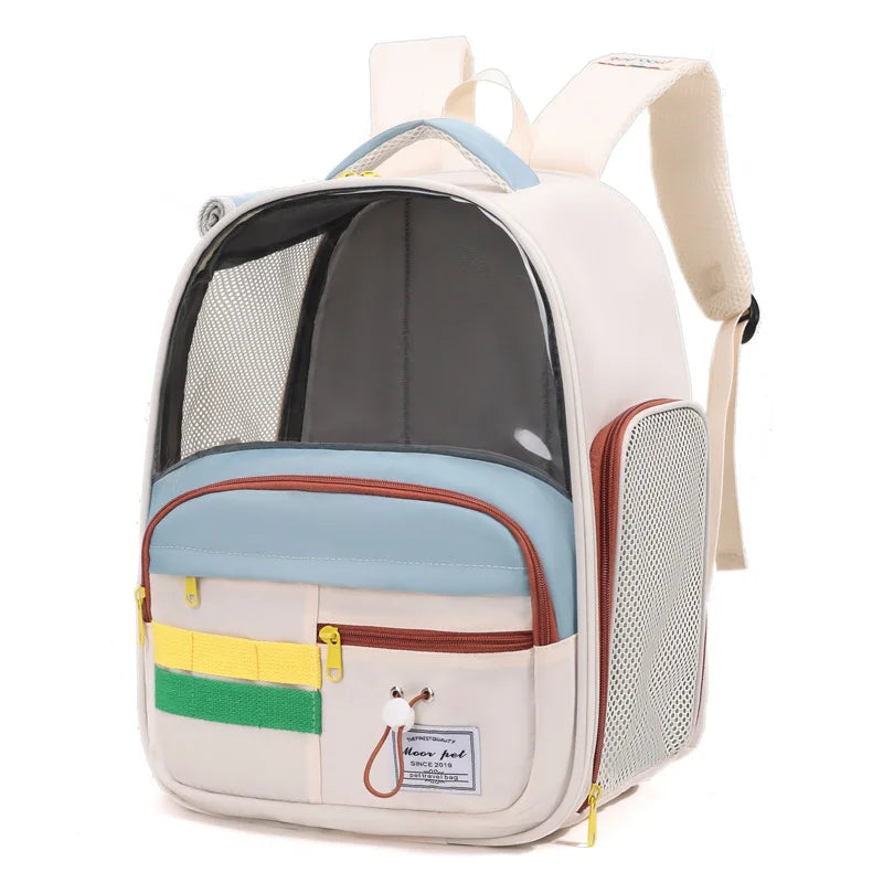 Comfort+ Pet Carrier Backpack – Breathable & Secure for Dogs 🐶💛