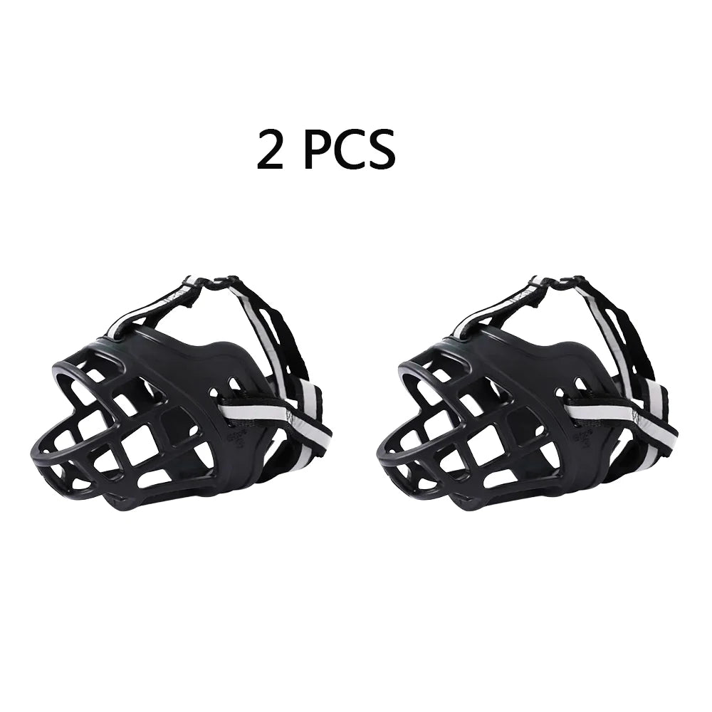 Reflective Silicone Muzzle – 360° Comfort & Total Safety 🐶