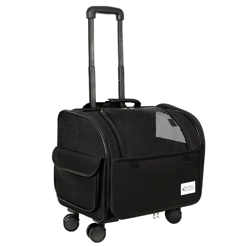 Rolling Pet Carrier – Comfort & Effortless Mobility 🐶🐱💛