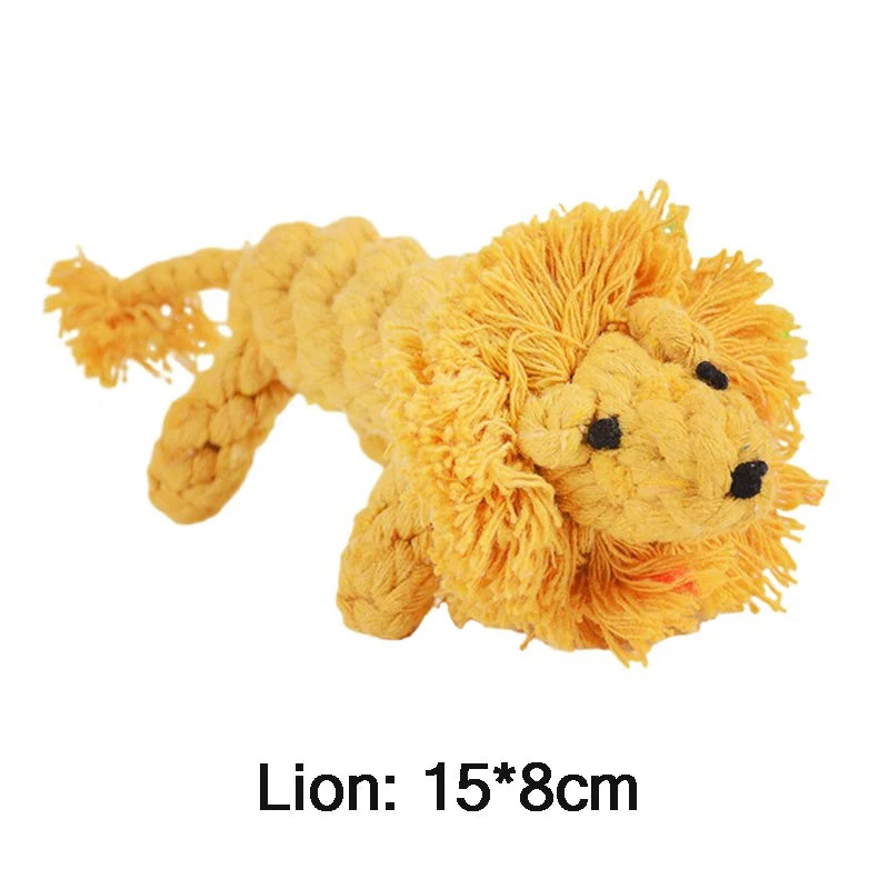 Cartoon Rope Toy – Durable & Interactive Play 🪢🐶💛