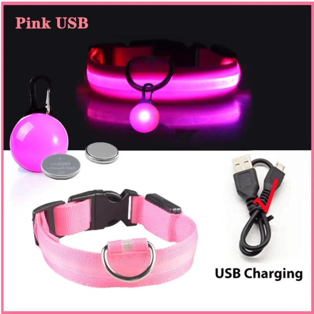 Rechargeable LED Collar – Night Visibility & Safety 🌙✨