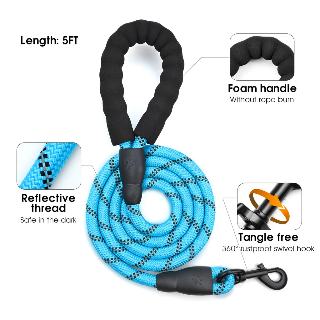 Harnais Anti-Traction + Laisse 1.5 m – Contrôle & Confort Total 🐶💛