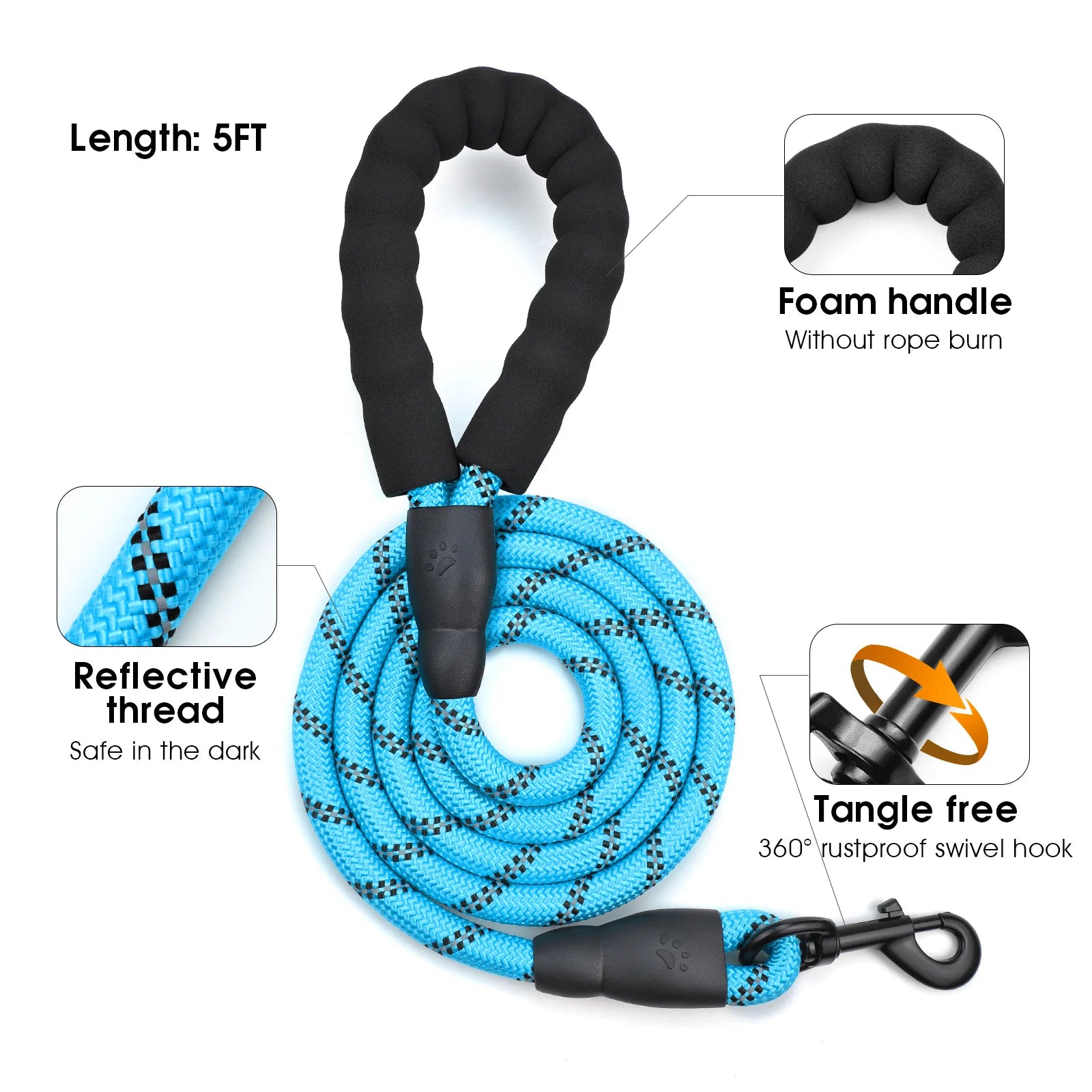 Anti-Pull Harness + 1.5 m Leash – Total Control & Comfort 🐶💛